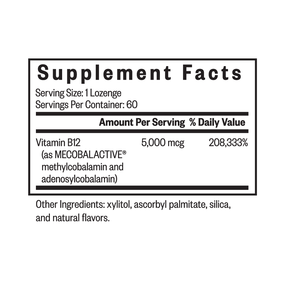 Methyl B12 5000 Daily Vitamin Support with Simple Nutrition Routines