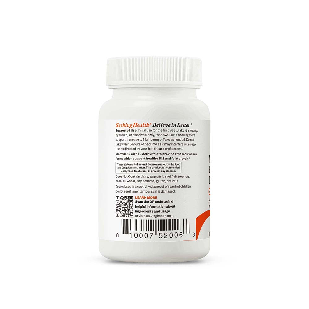 Methyl B12 with L Methylfolate Daily Vitamin Support for Convenient Nutrition Routines