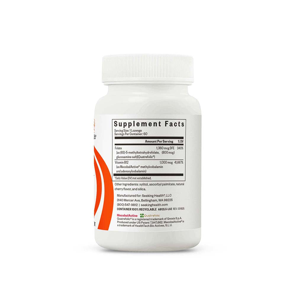 Methyl B12 with L Methylfolate Daily Vitamin Support for Convenient Nutrition Routines