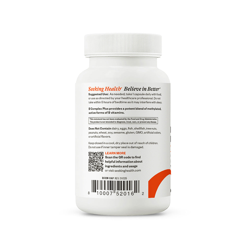 B Complex Plus Daily Vitamin Support for Simple Nutrition Routines