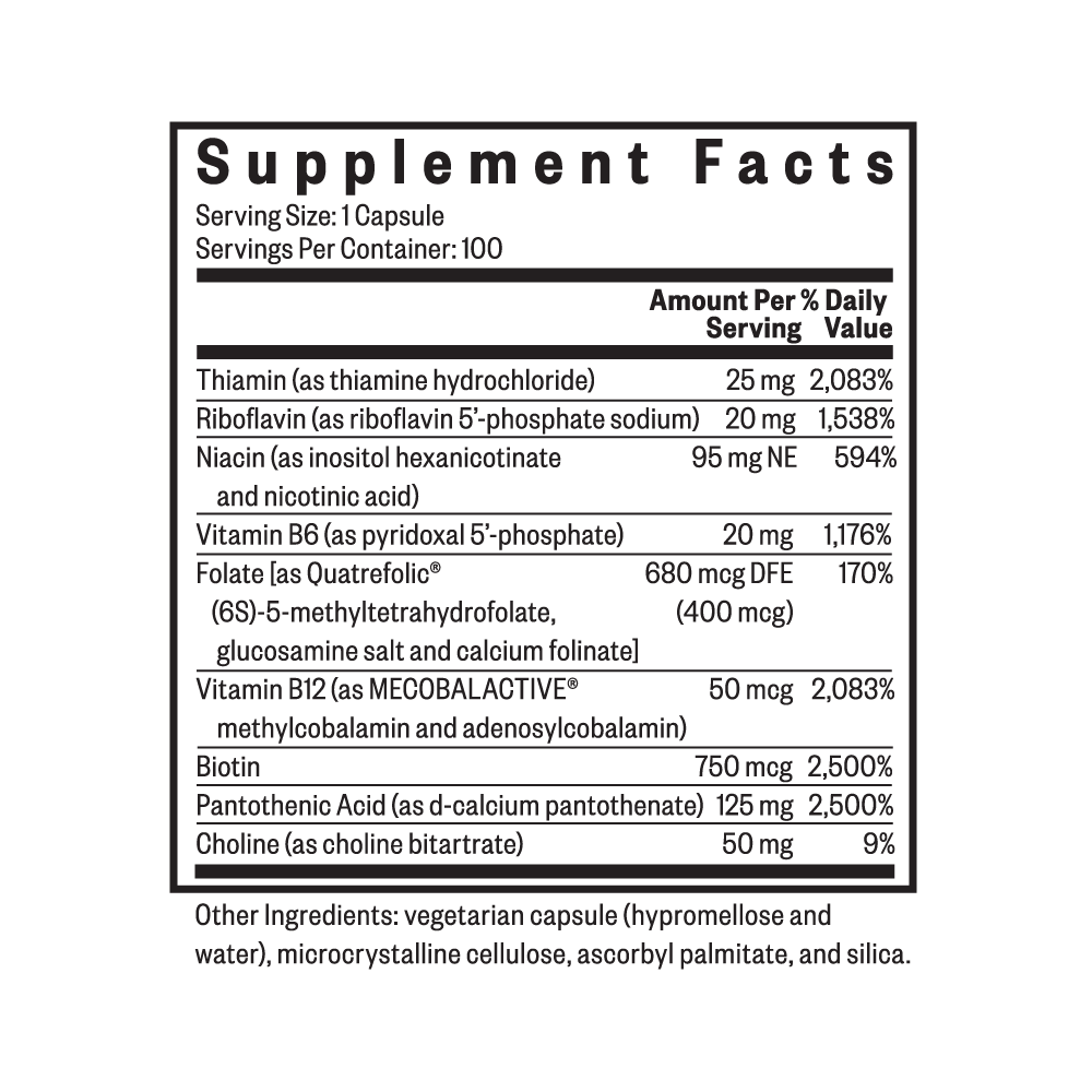 B Complex Plus Daily Vitamin Support for Simple Nutrition Routines