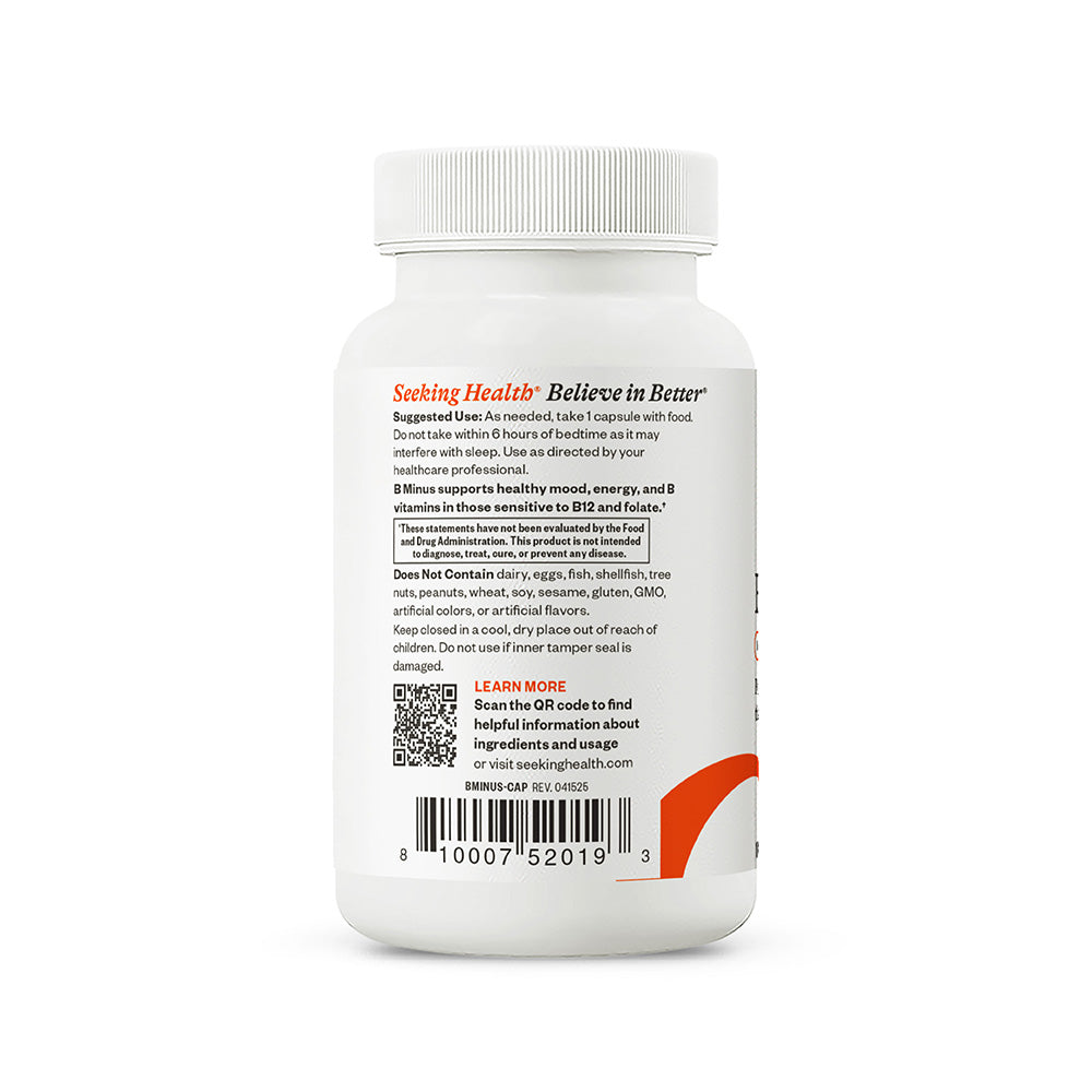 B Minus Daily Vitamin Support with Simple Nutrition Routines