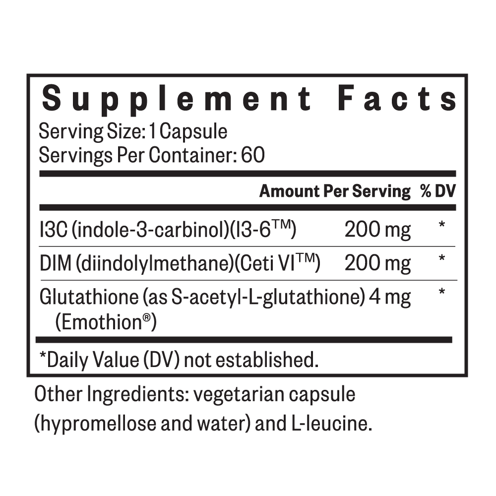 DIM Plus I3C Daily Nutritional Support with Simple Wellness Routines
