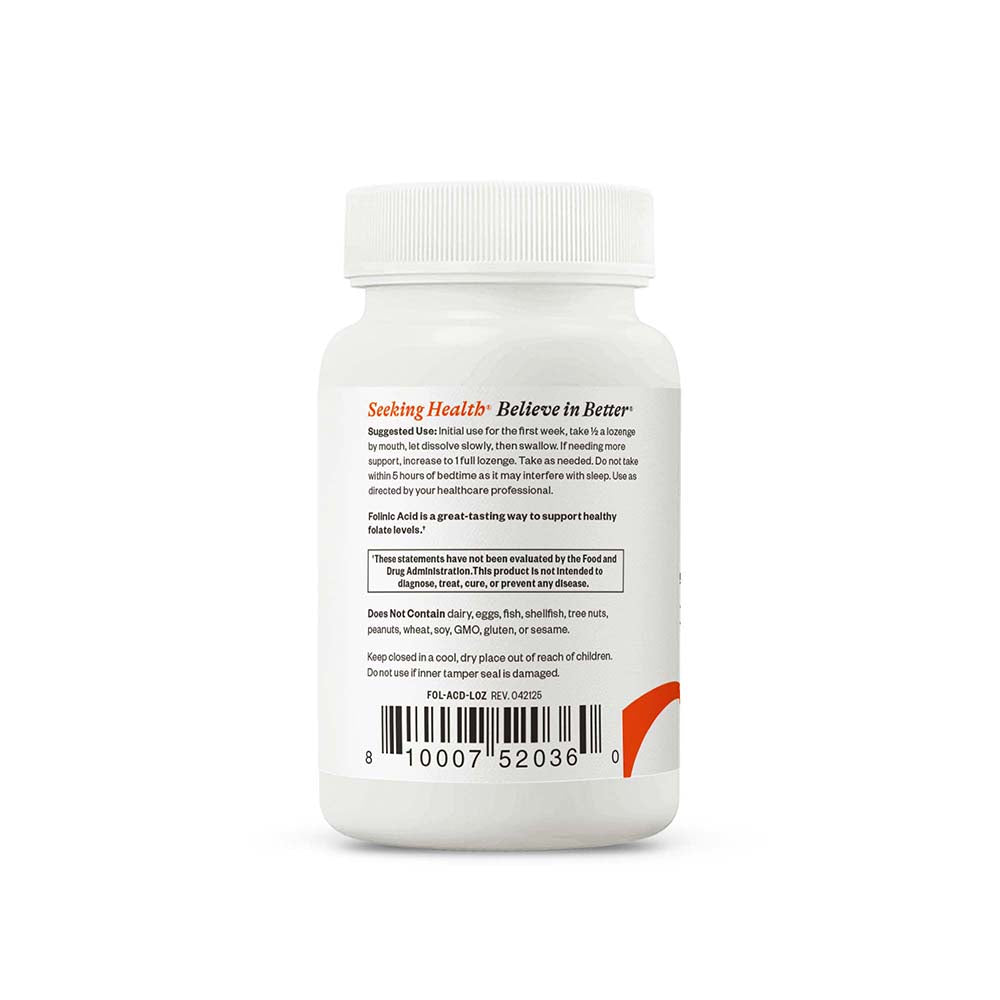 Folinic Acid Lozenge Daily Vitamin Support for Simple Nutrition Routines