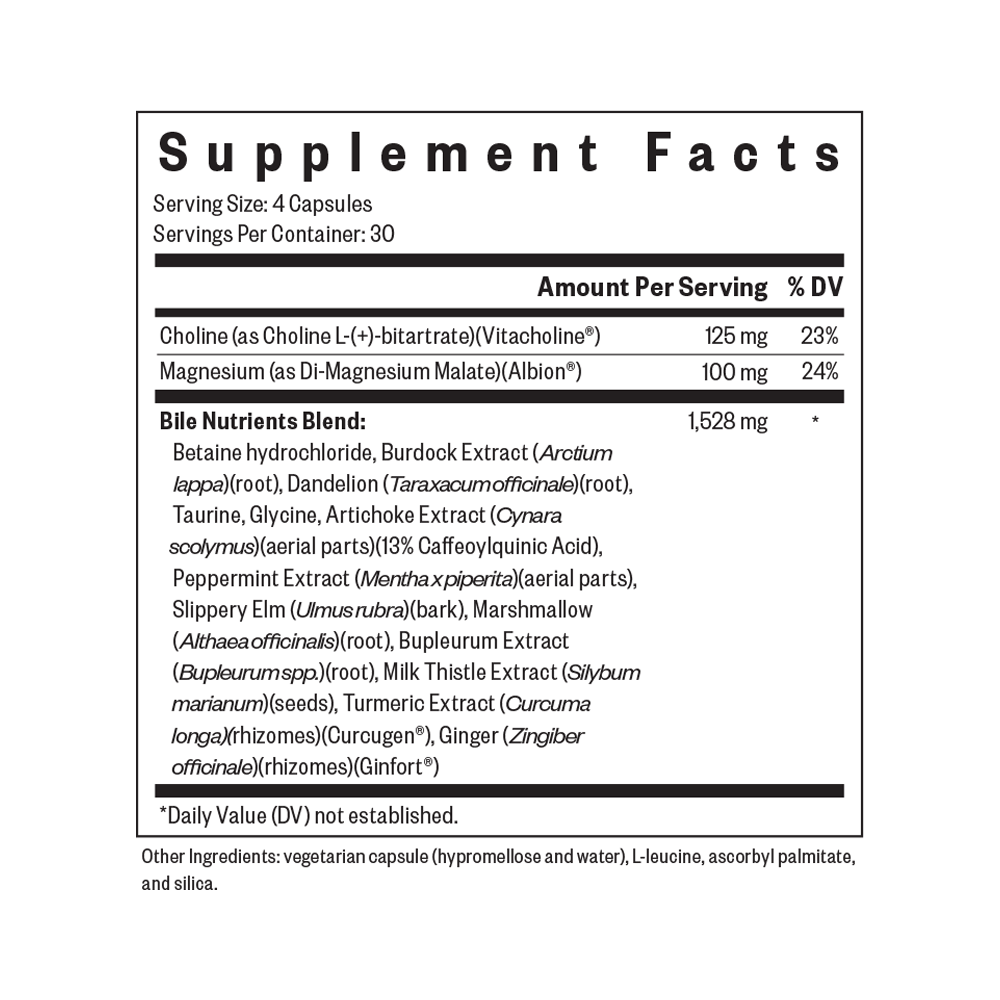Bile Nutrients Daily Wellness Support for Convenient Nutrition Routines