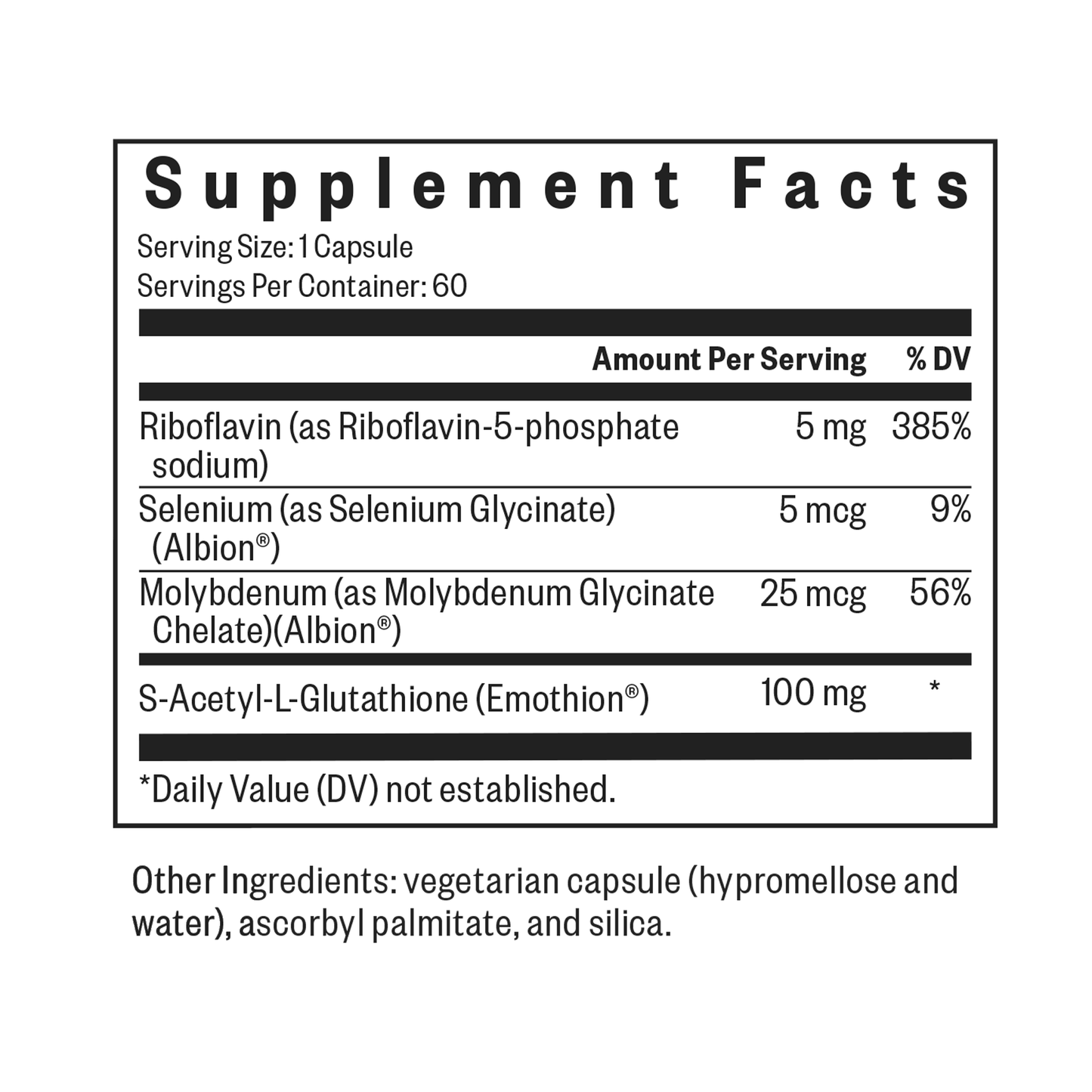 Glutathione with Cofactors formerly Glutathione Plus Everyday Wellness Support for Simple Nutrition Routines