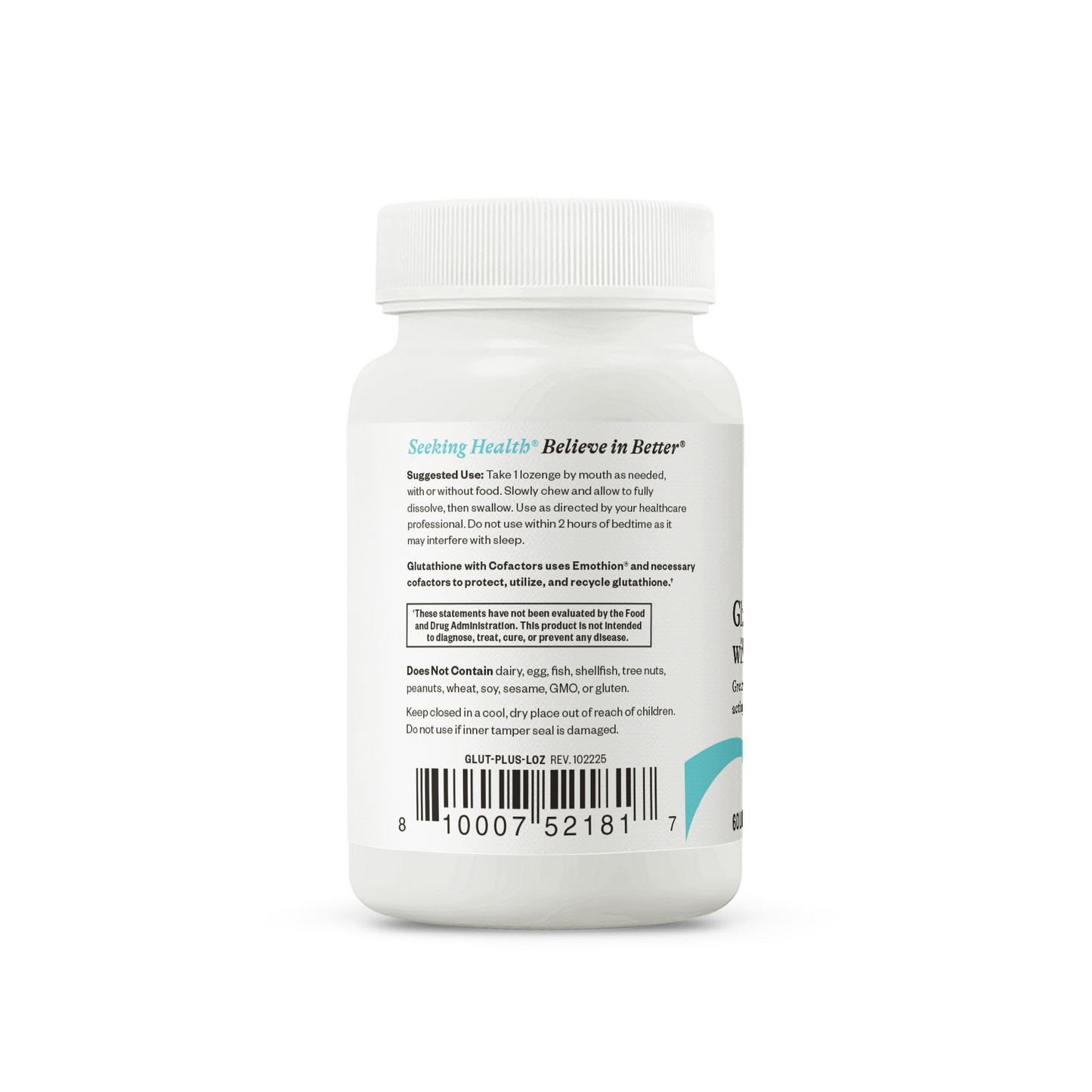 Glutathione with Cofactors Lozenges formerly Glutathione Plus Lozenge Daily Wellness Support with Simple Nutrition Routines