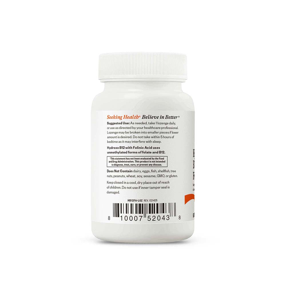 Hydroxo B12 with Folinic Acid Daily Vitamin Support for Convenient Nutrition Routines