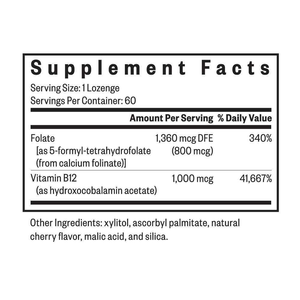 Hydroxo B12 with Folinic Acid Daily Vitamin Support for Convenient Nutrition Routines