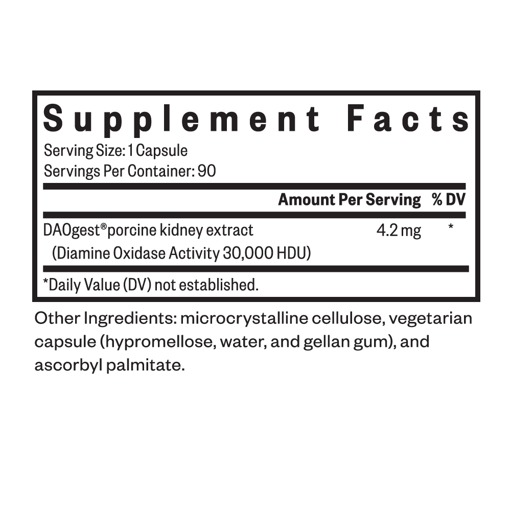 DAO Enzyme Daily Digestive Wellness Support with Everyday Routines