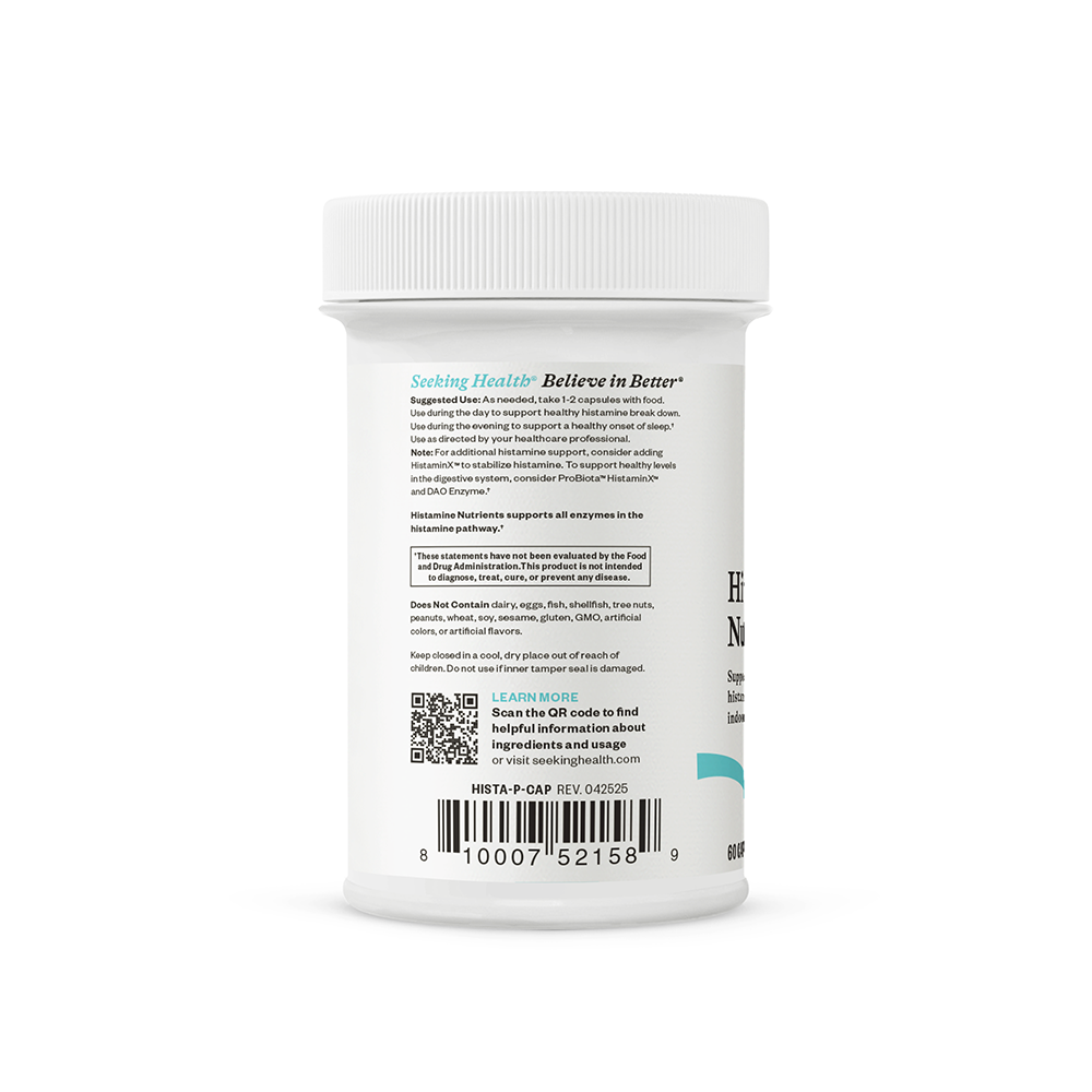 Histamine Nutrients Daily Digestive Wellness Support with Everyday Routines