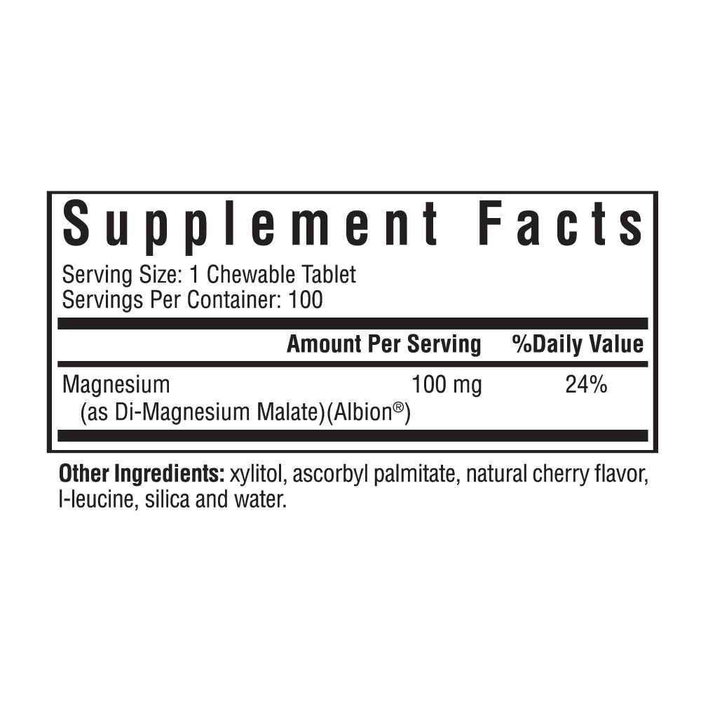 Magnesium Malate Chewable Easy Chewable Supplement for Everyday Nutrition