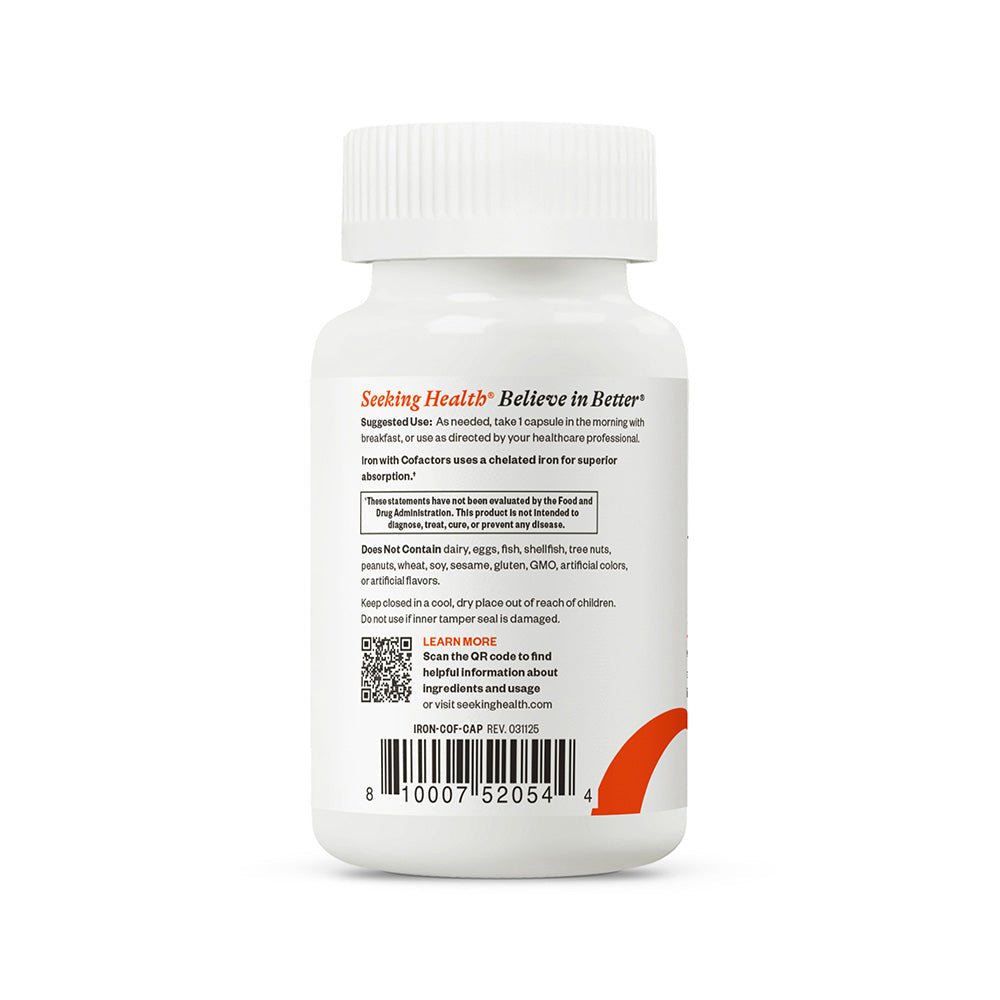 Iron with Cofactors Daily Mineral Support with Balanced Nutrition Routines