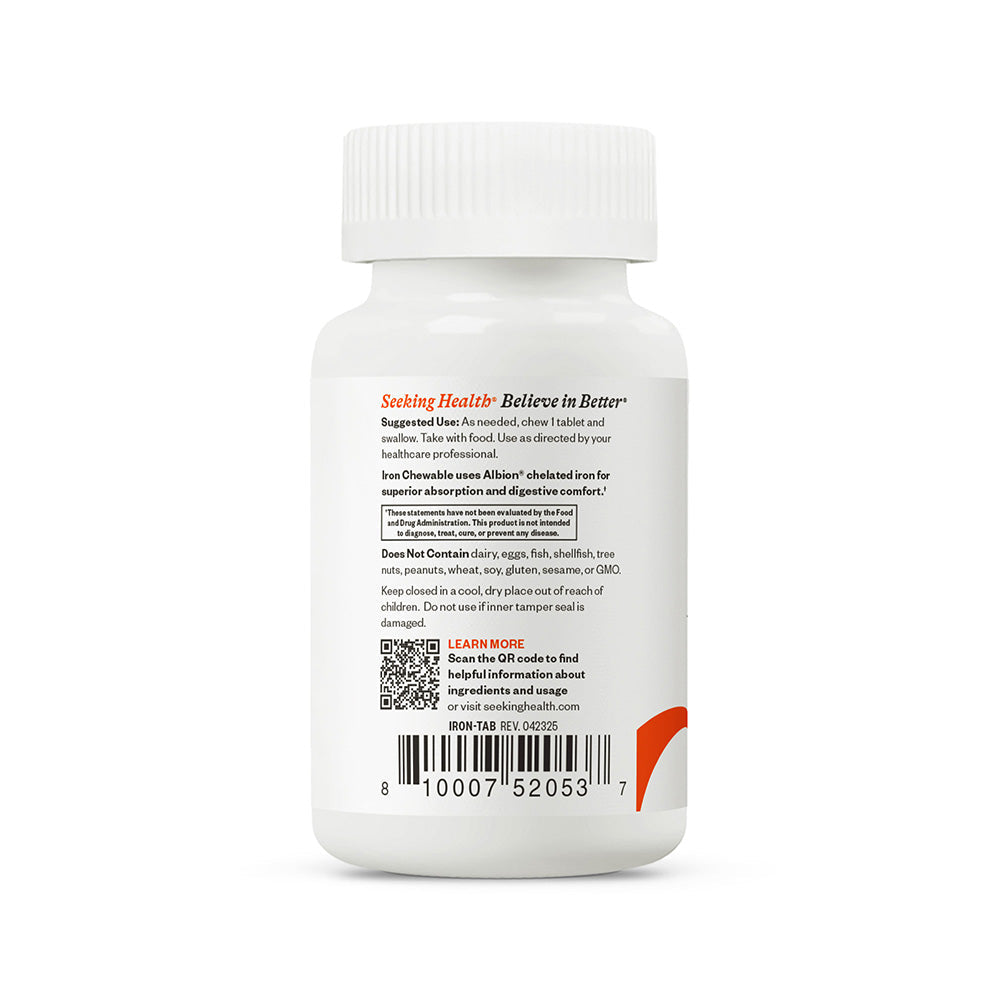 Iron Chewable Easy Chewable Supplement for Everyday Nutrition