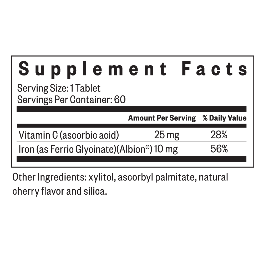 Iron Chewable Easy Chewable Supplement for Everyday Nutrition