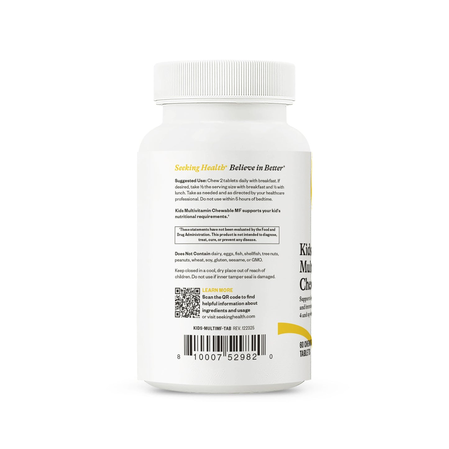 Kids Multivitamin Chewable MF Easy Chewable Supplement with Everyday Nutrition