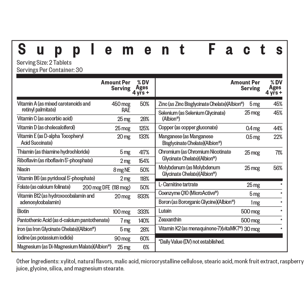 Kids Multivitamin Chewable MF Easy Chewable Supplement with Everyday Nutrition
