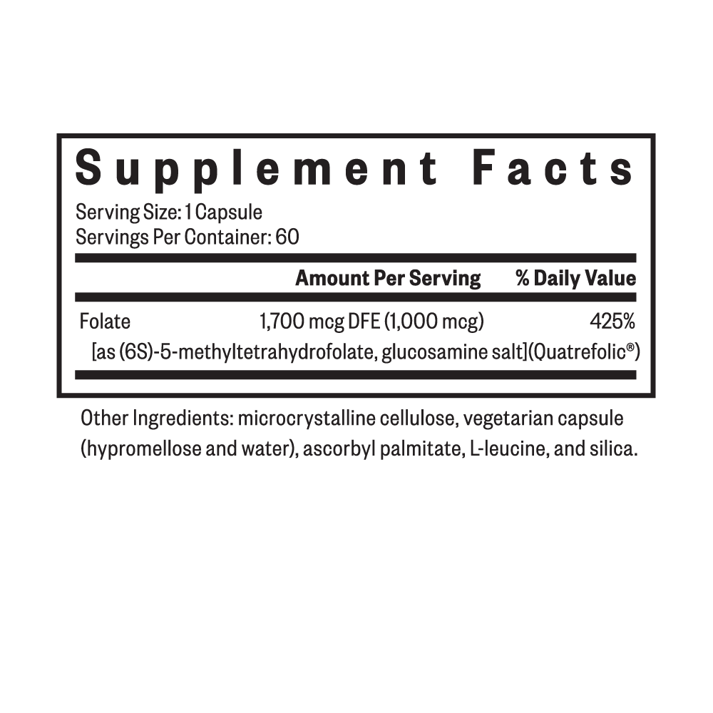 L Methylfolate Daily Vitamin Support for Convenient Nutrition Routines