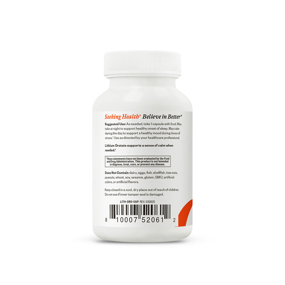 Lithium Orotate Daily Nutritional Support with Simple Wellness Routines