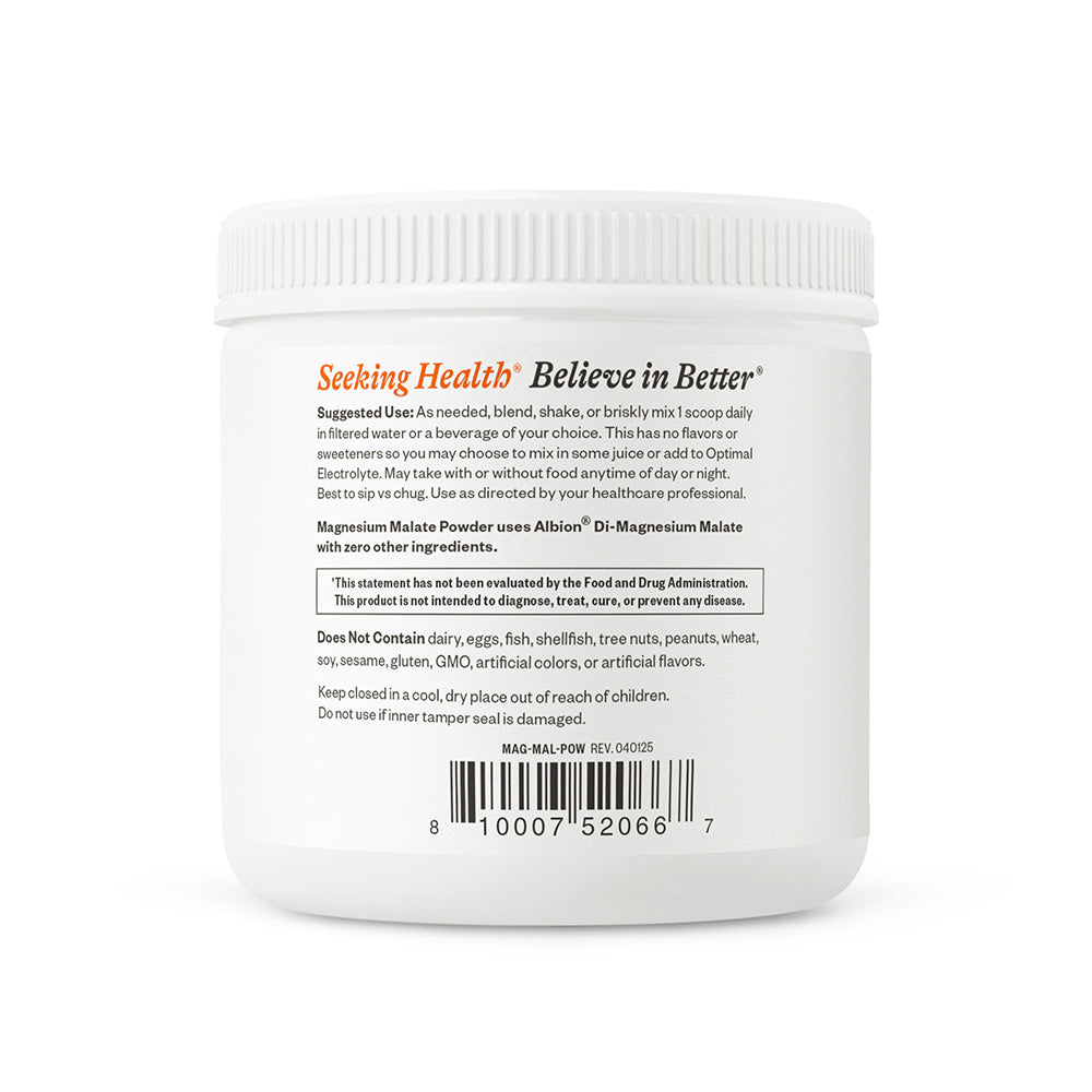 Magnesium Malate Powder Daily Mineral Support for Balanced Nutrition Routines