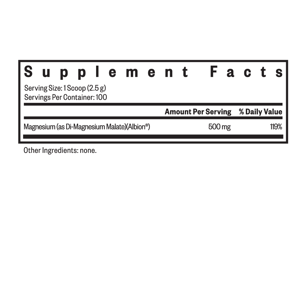 Magnesium Malate Powder Daily Mineral Support for Balanced Nutrition Routines