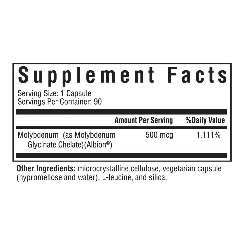 Molybdenum Daily Mineral Support for Balanced Nutrition Routines