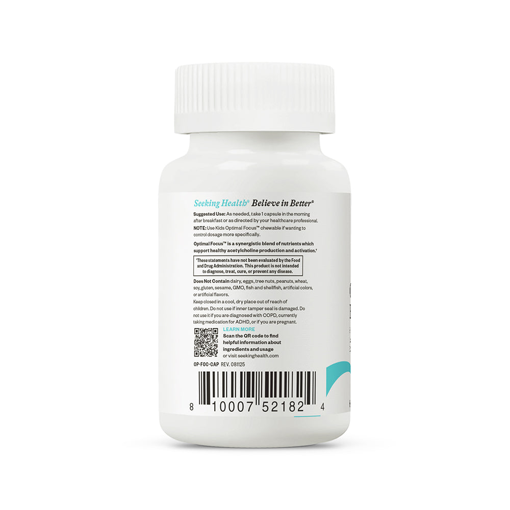 Optimal Focus Everyday Cognitive Wellness Support for Focused Routines