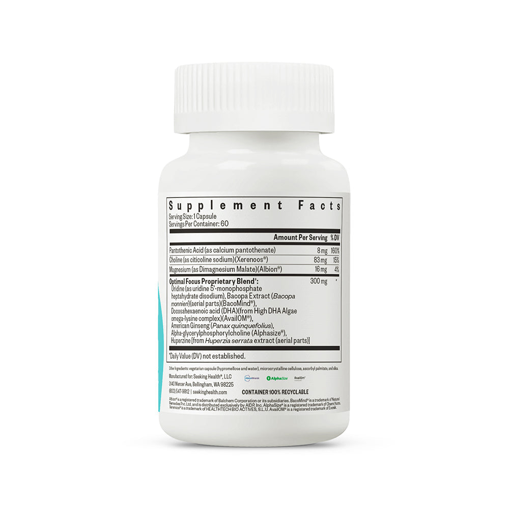 Optimal Focus Everyday Cognitive Wellness Support for Focused Routines