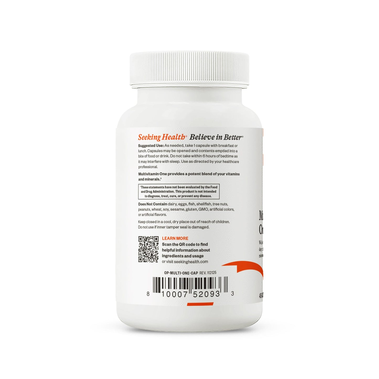 Multivitamin One Everyday Vitamin Support for Simple Nutrition Routines