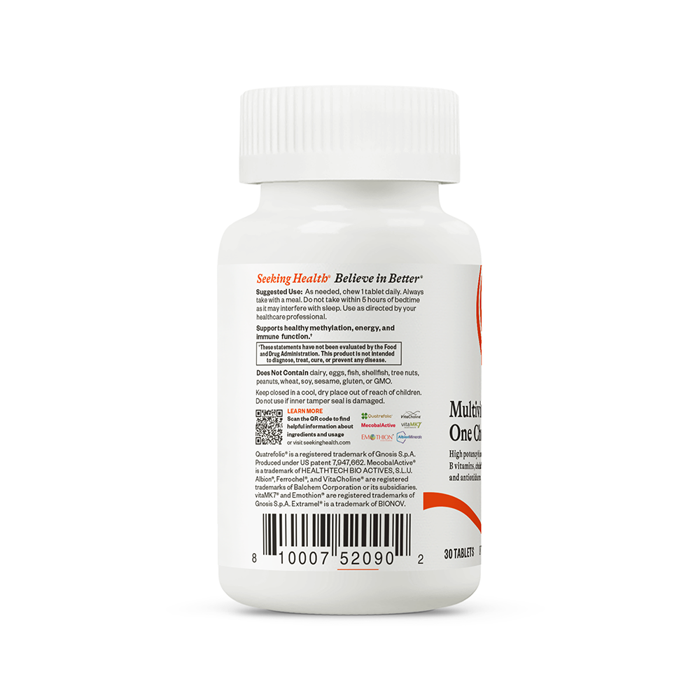 Multivitamin One Chewable Easy Chewable Supplement with Everyday Nutrition