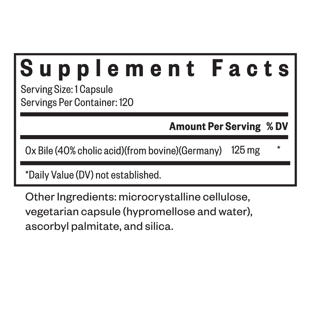Ox Bile Daily Wellness Support for Simple Nutrition Routines