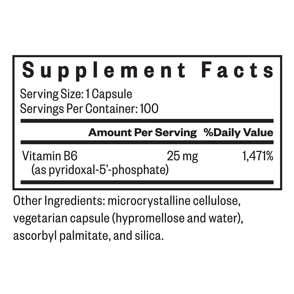 P 5 P Pyridoxal 5 Phosphate Everyday Nutritional Support for Simple Wellness Routines