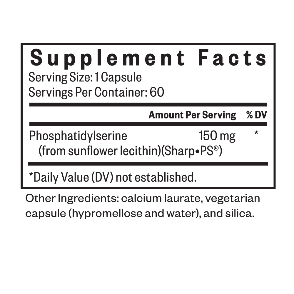 Phosphatidyl Serine Daily Cognitive Wellness Support with Focused Routines