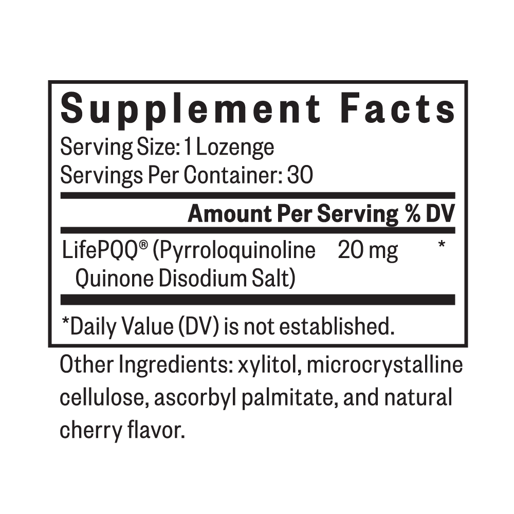 PQQ Lozenge Daily Cognitive Wellness Support for Focused Routines