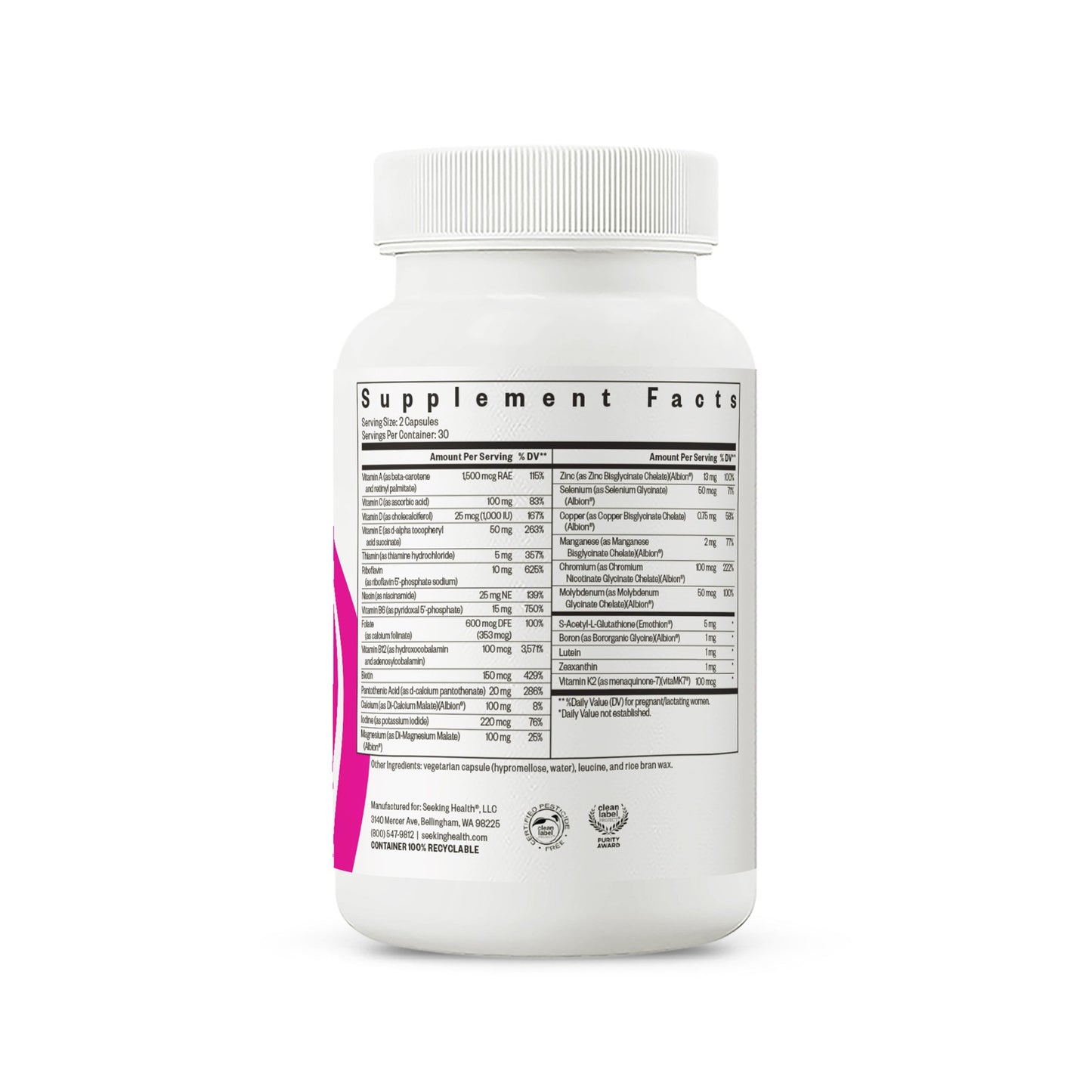 Prenatal Essentials MF Daily Nutritional Support with Womens Wellness Routines