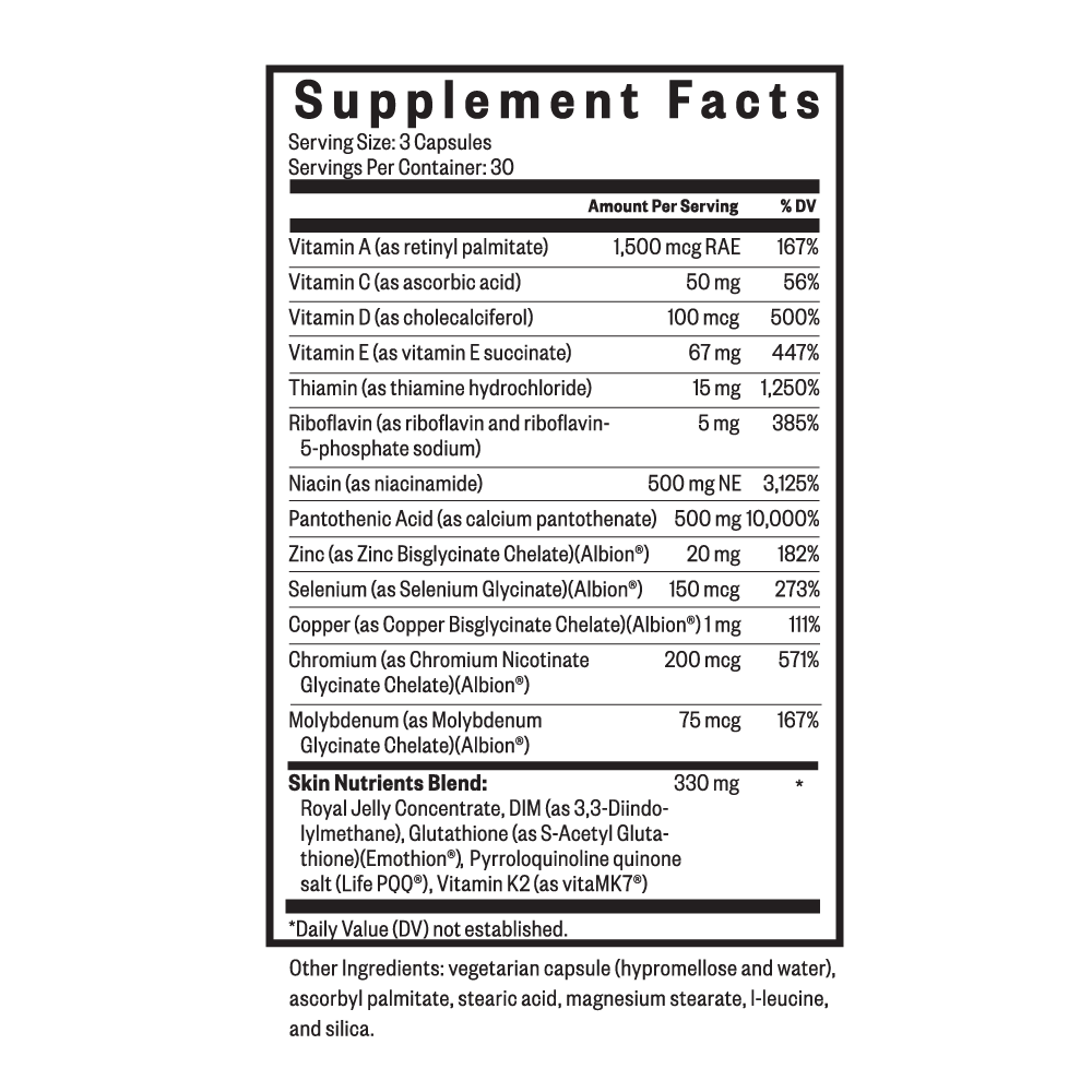 Skin Nutrients Everyday Nutritional Support for Skin Wellness Routines