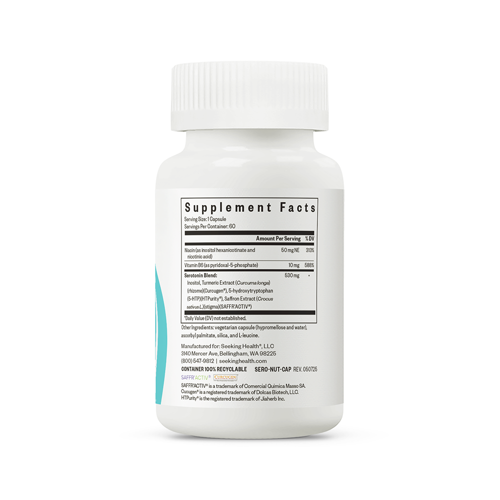 Serotonin Nutrients Daily Cognitive Wellness Support for Focused Routines