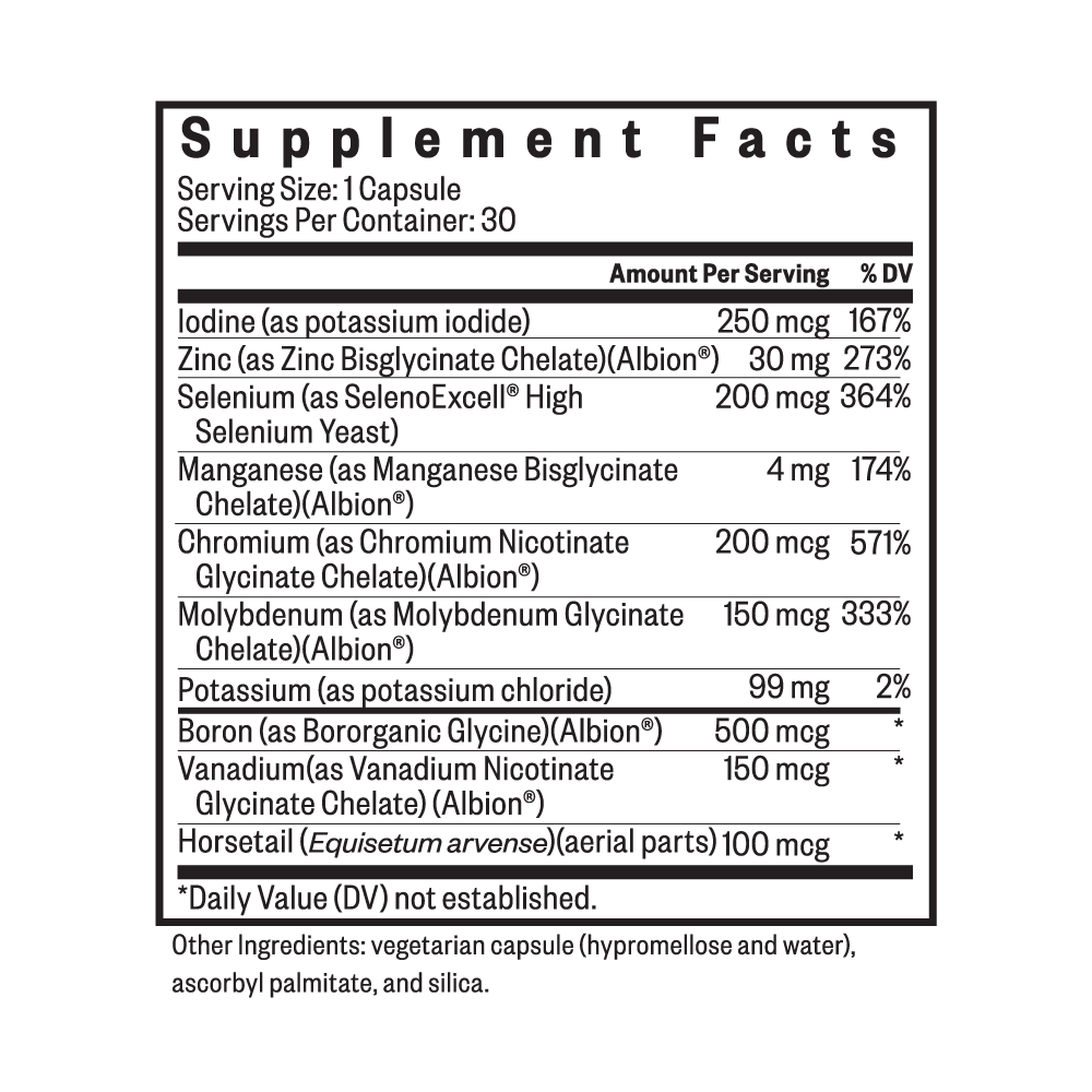 Trace Minerals Complex II Everyday Mineral Support for Balanced Nutrition Routines