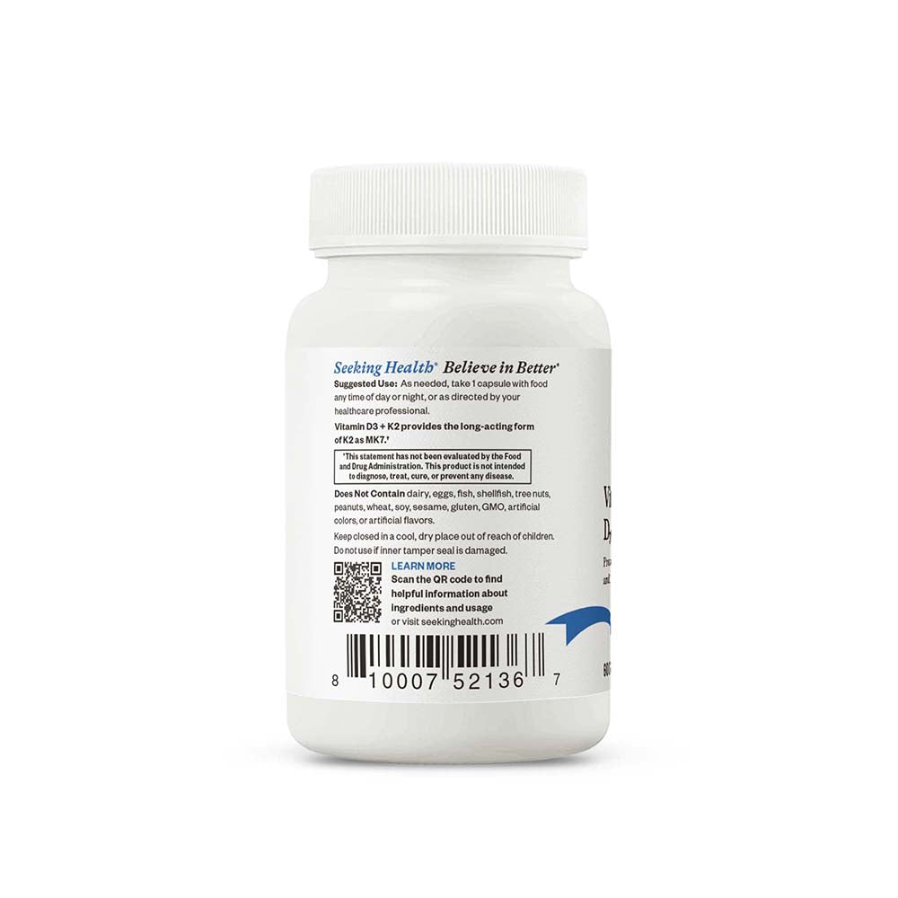 Vitamin D3 Plus K2 Everyday Vitamin Support for Simple Nutrition Routines