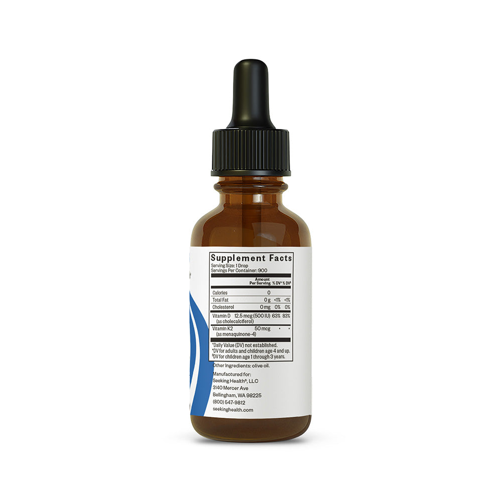 Vitamin D3 Plus K2 Drops Daily Vitamin Support with Simple Nutrition Routines